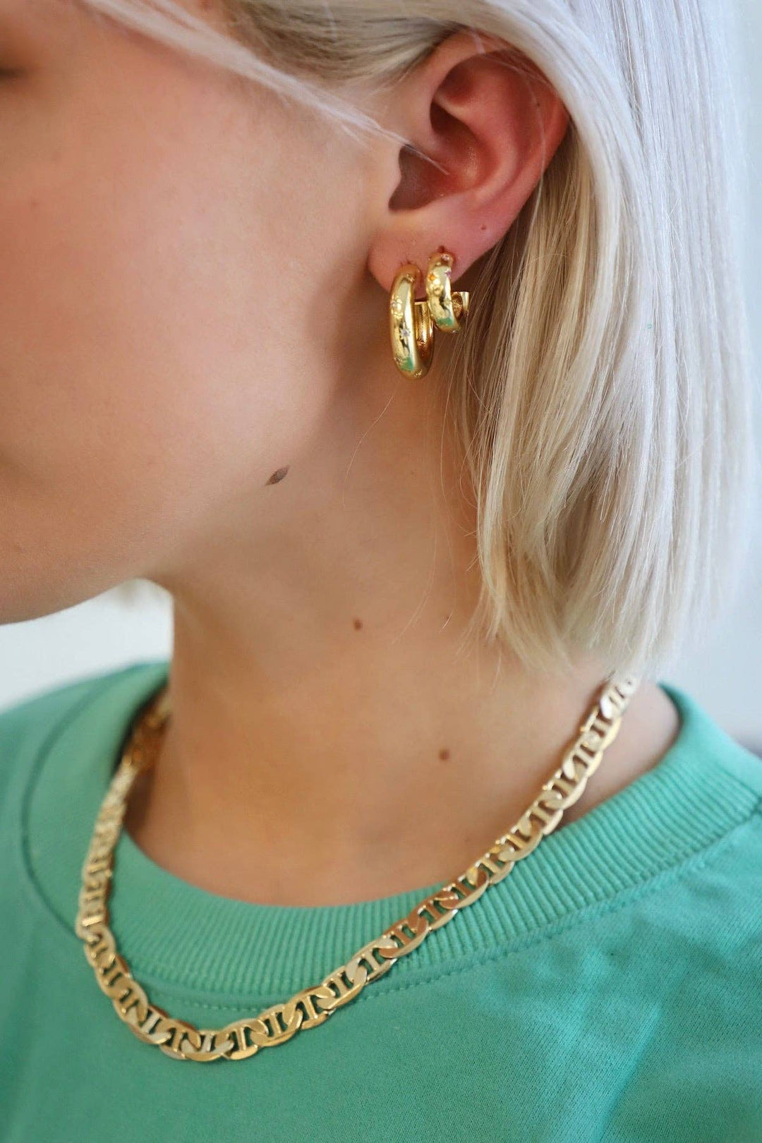PENNY CZ STAR HOOP KW86