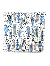 Load image into Gallery viewer, Baby Block Printed Kantha Blanket - Fish Print