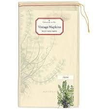 Ferns vintage napkins