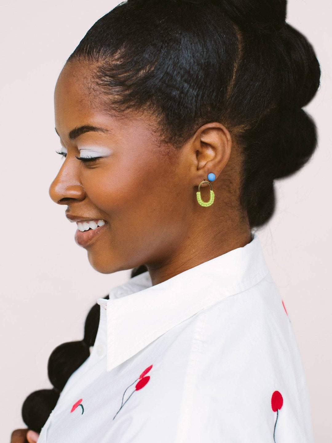 Mini Macramé Link Earrings 22W