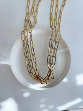 Load image into Gallery viewer, Paperclip Chunky Chain~ Gold Plated Stainless Steel GG01