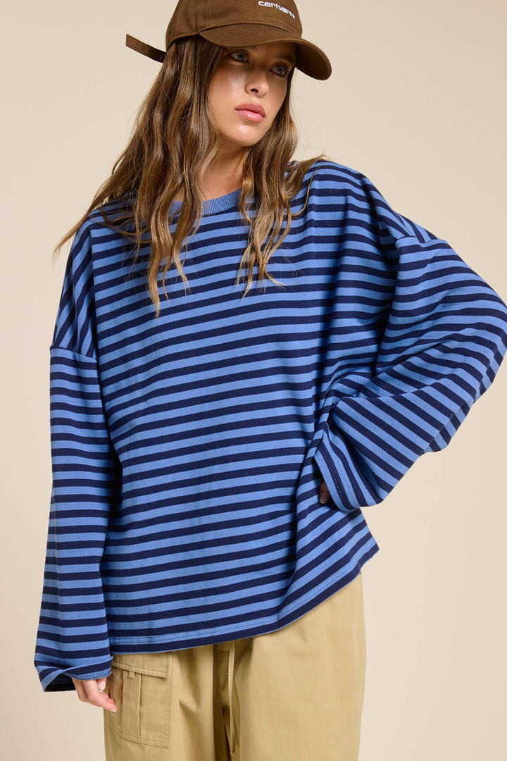 Striped Terry Top MOS23