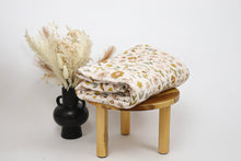 Load image into Gallery viewer, Organic Cotton Daisy Meadow Muslin Quilt | Baby Quilt 