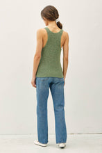 Load image into Gallery viewer, LIGHTWEIGHT, KNIT RACERBACK V-NECK TANK