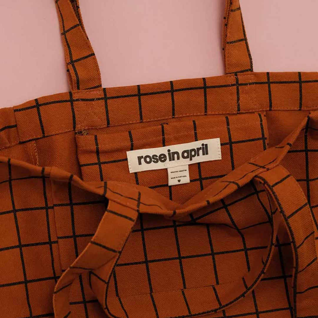 ELISABETH TOTE BAG CHECK GINGER