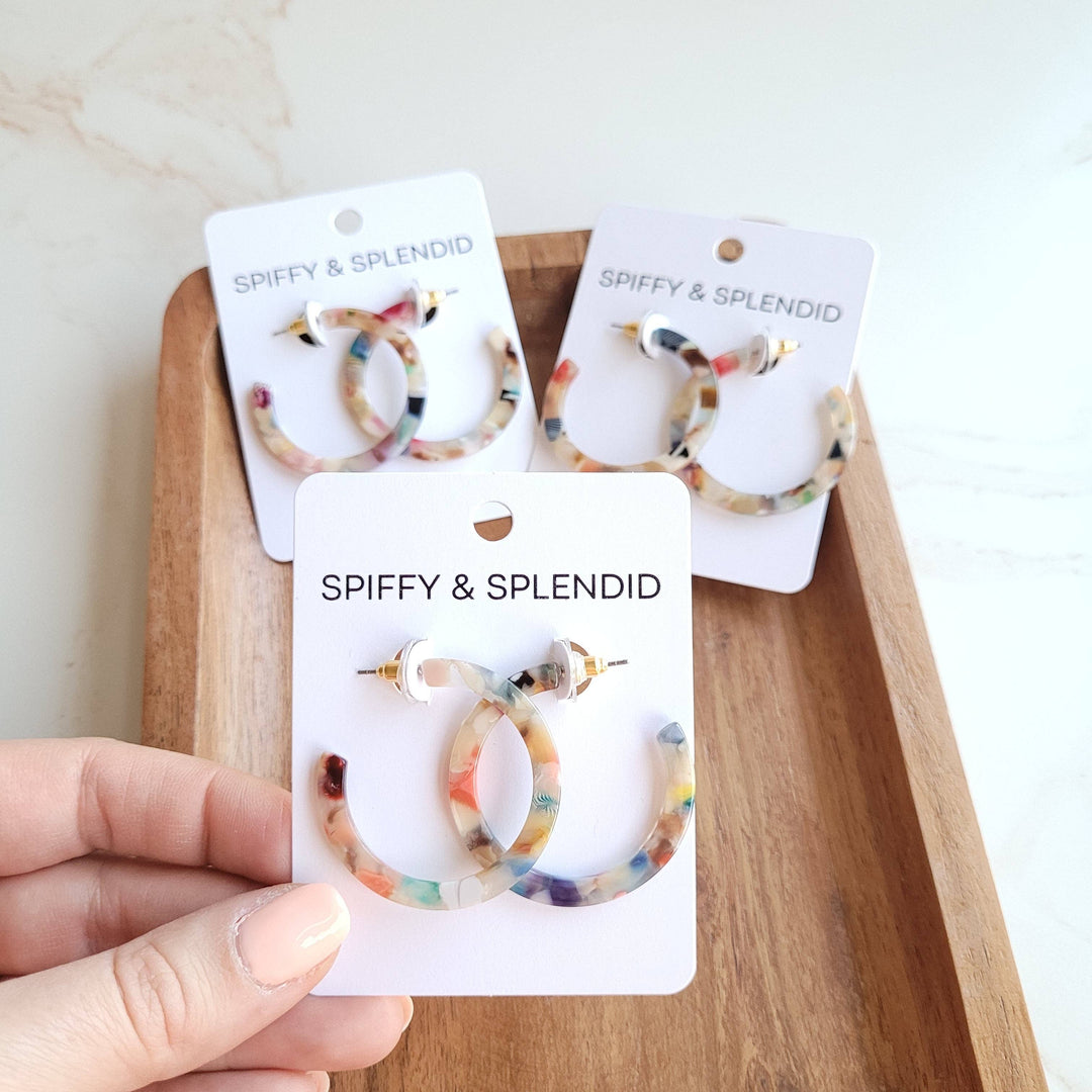 Camy Hoops - Multicolor // Jewelry, Earrings, Gift SS53