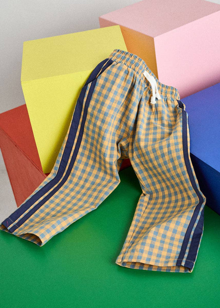 Gingham Stripe Pant - Blue &amp; Orange