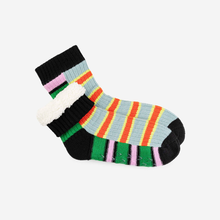 Zipper Stripe House Socks VR979