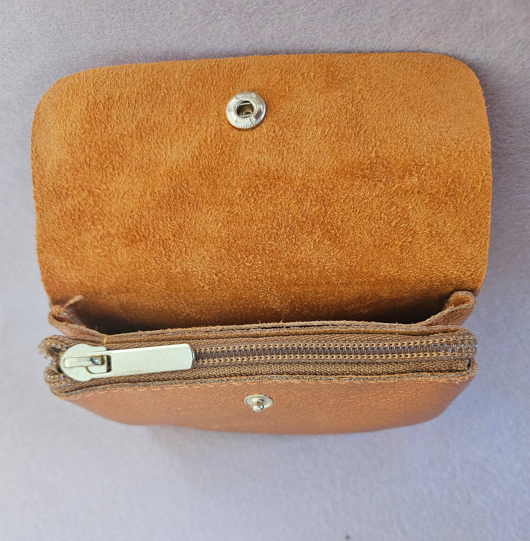 Metallic leather Kangoo wallet: Fir green RM25