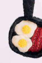 Load image into Gallery viewer, Christmas Bacon and Eggs Felt Ornament NV23