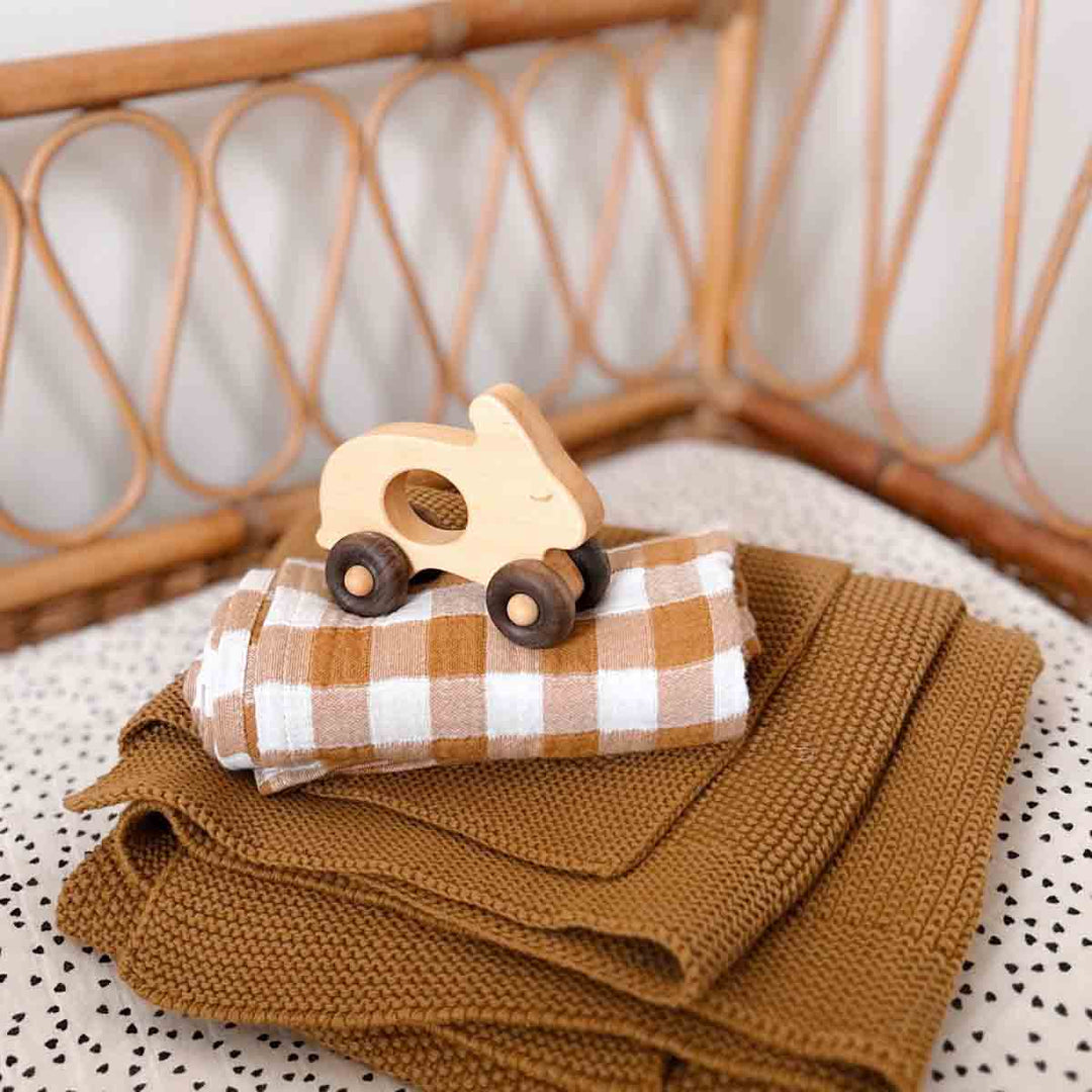 BIANCA SWADDLE VICHY CARAMEL