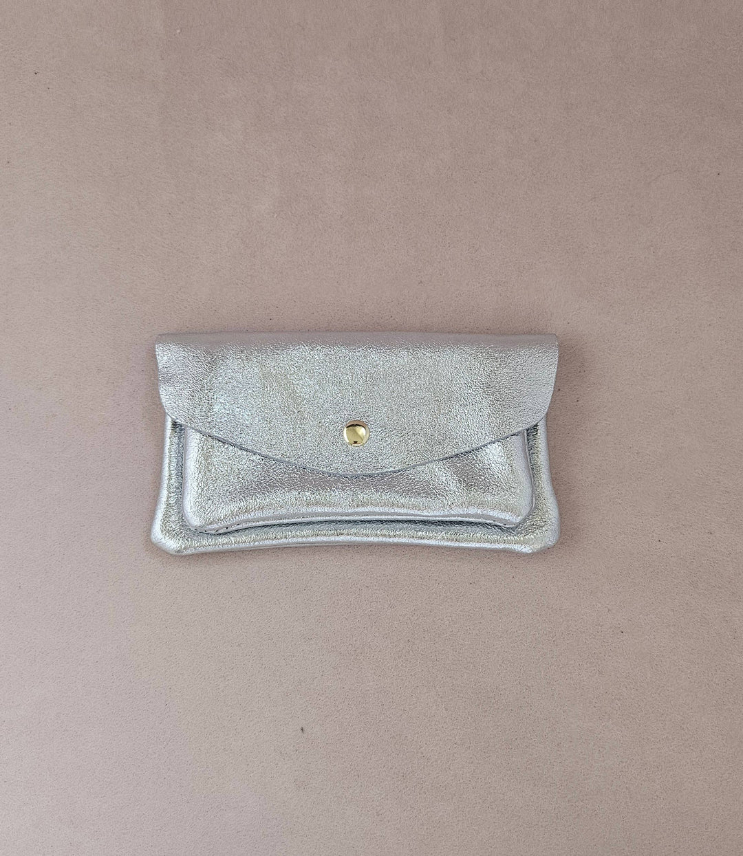 Kangaroo double pocket leather wallet Sky RM37