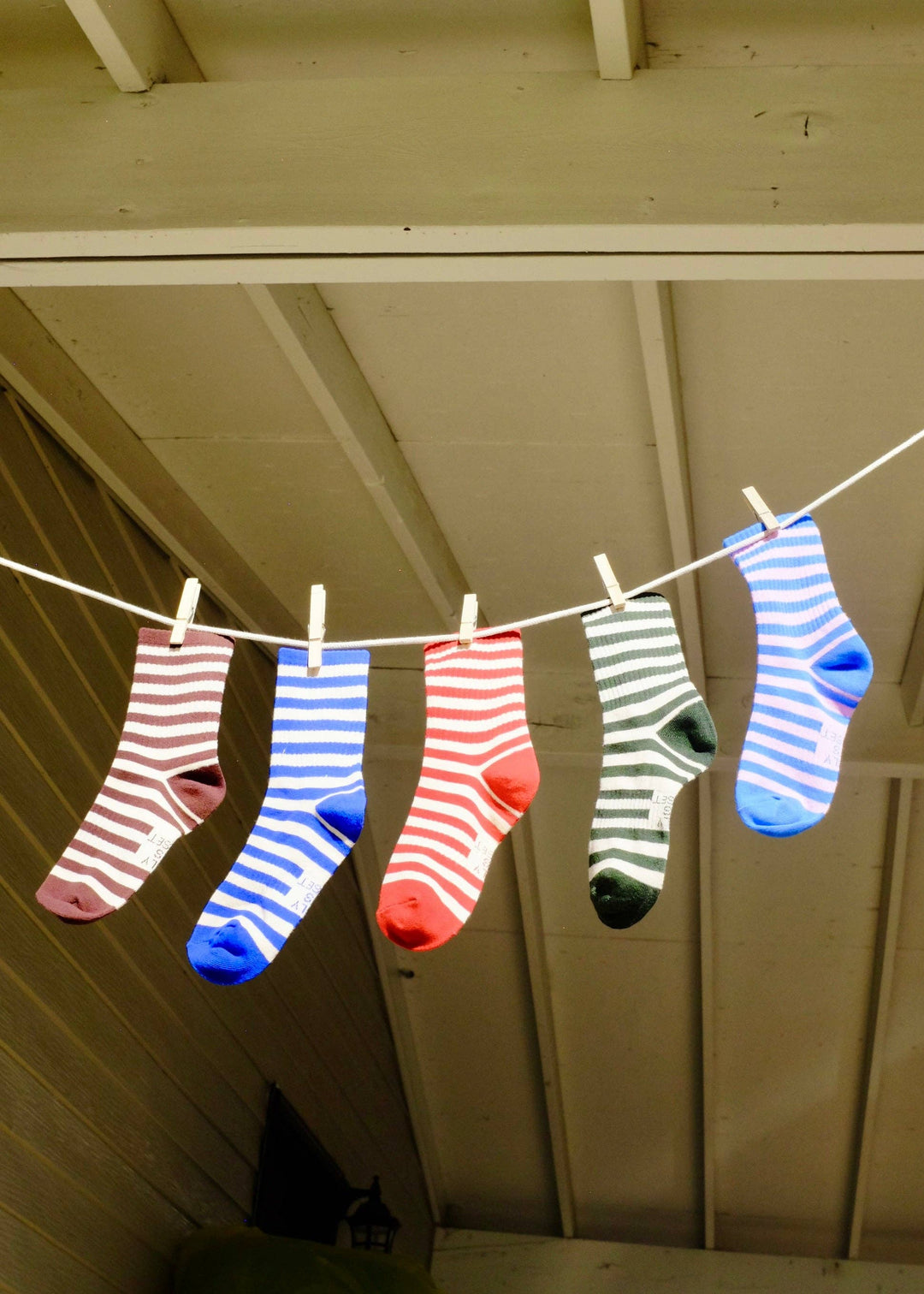 Retro Ribbed Striped Socks Spring time