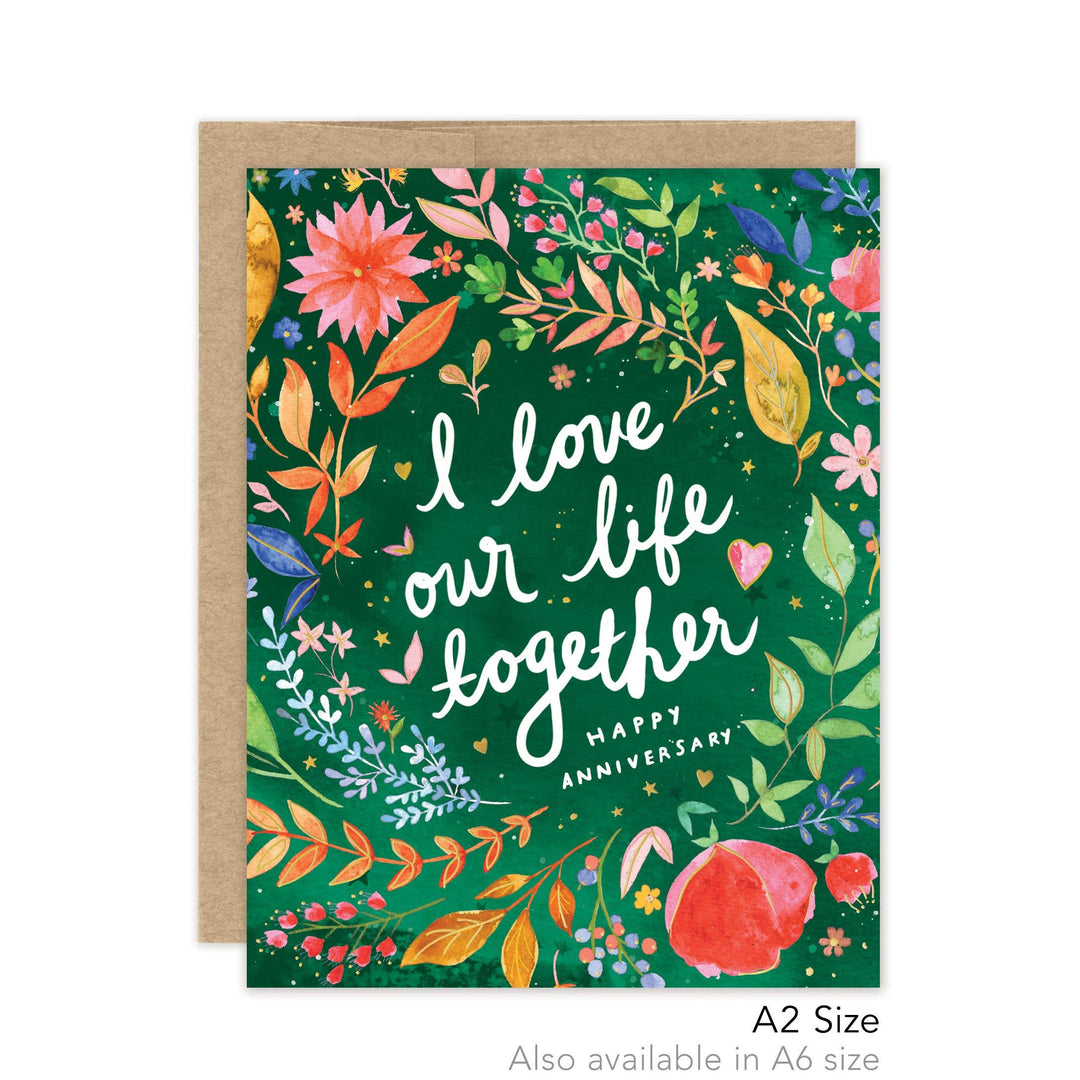 I Love Our Life Together Anniversary - Luxe A2 Card