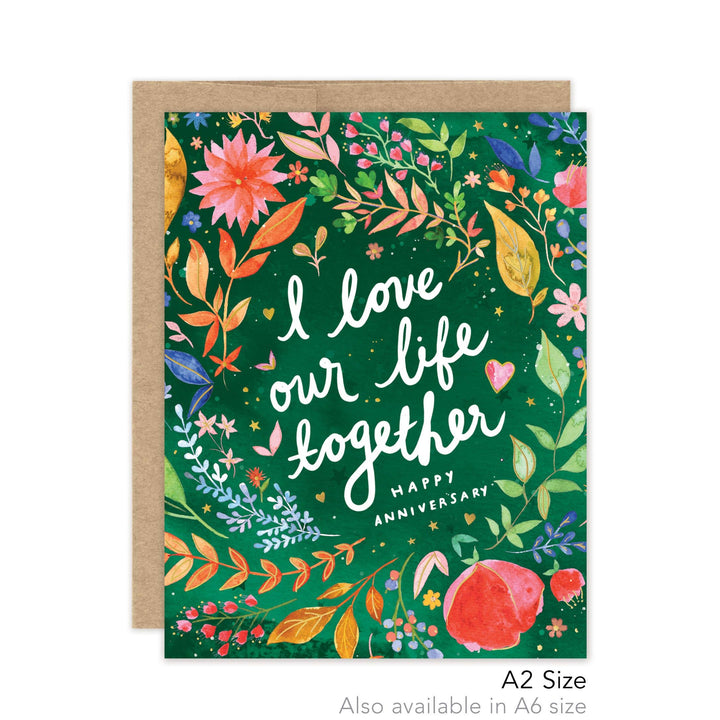 I Love Our Life Together Anniversary - Luxe A2 Card