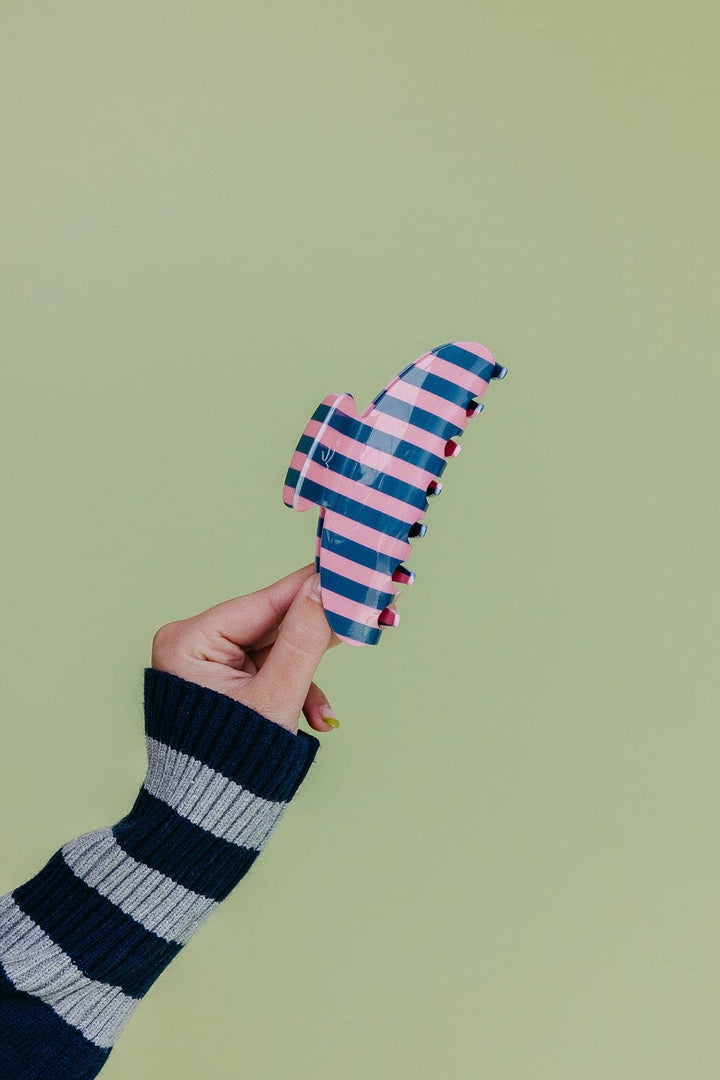 POLKA DOT &amp; STRIPED OVERSIZED CLAWS KX22