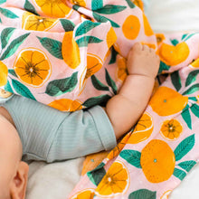 Load image into Gallery viewer, Bamboo Muslin Swaddle - Sliced Oranges
