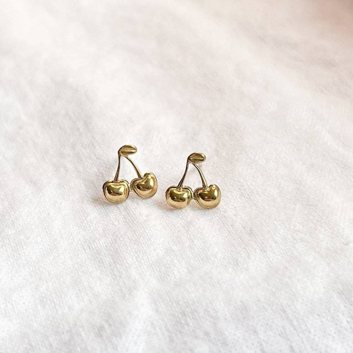 Gold Cherry Studs NC90