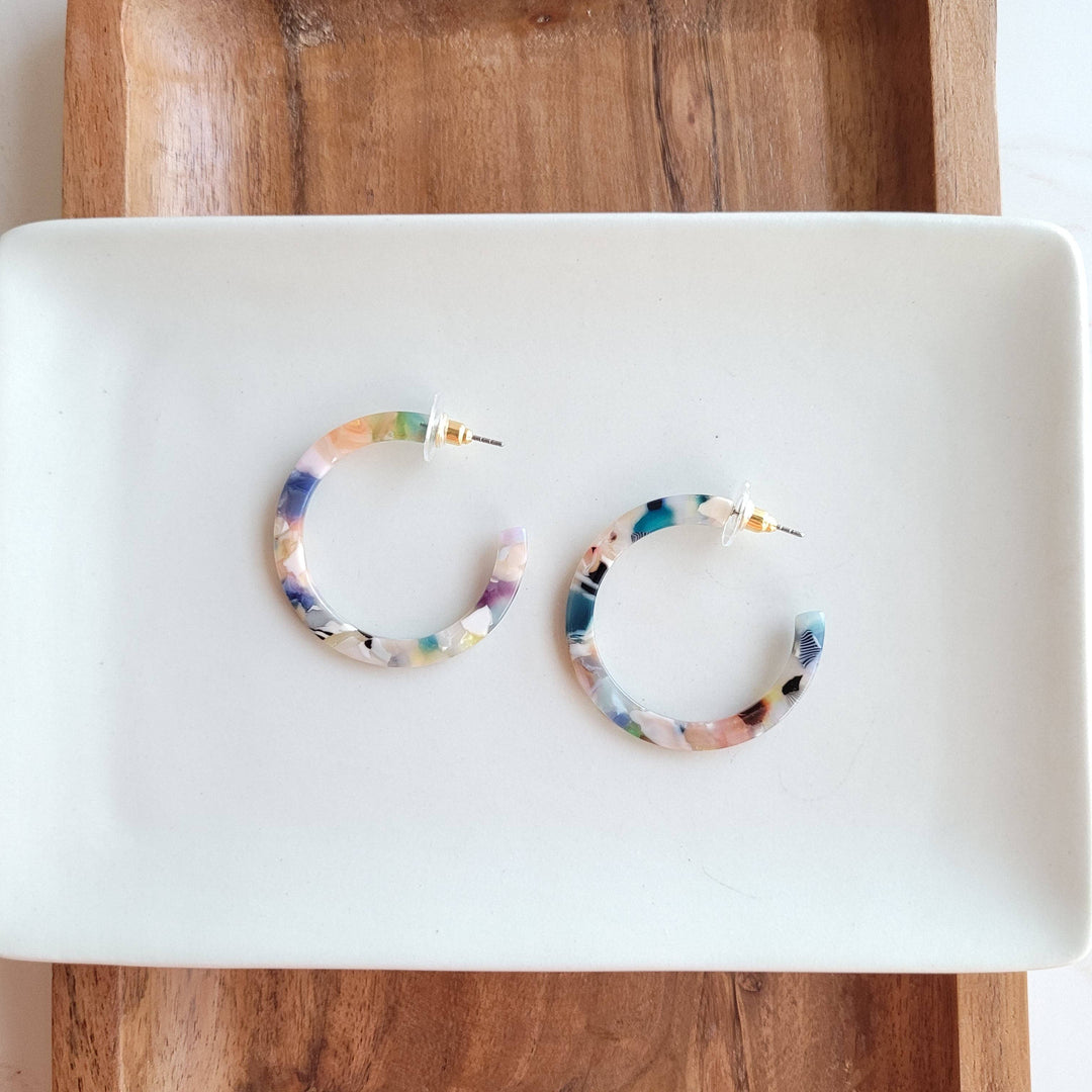 Camy Hoops - Multicolor // Jewelry, Earrings, Gift SS53