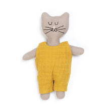 Load image into Gallery viewer, Cotton Knit Child&#39;s Rattle Toy: Cat