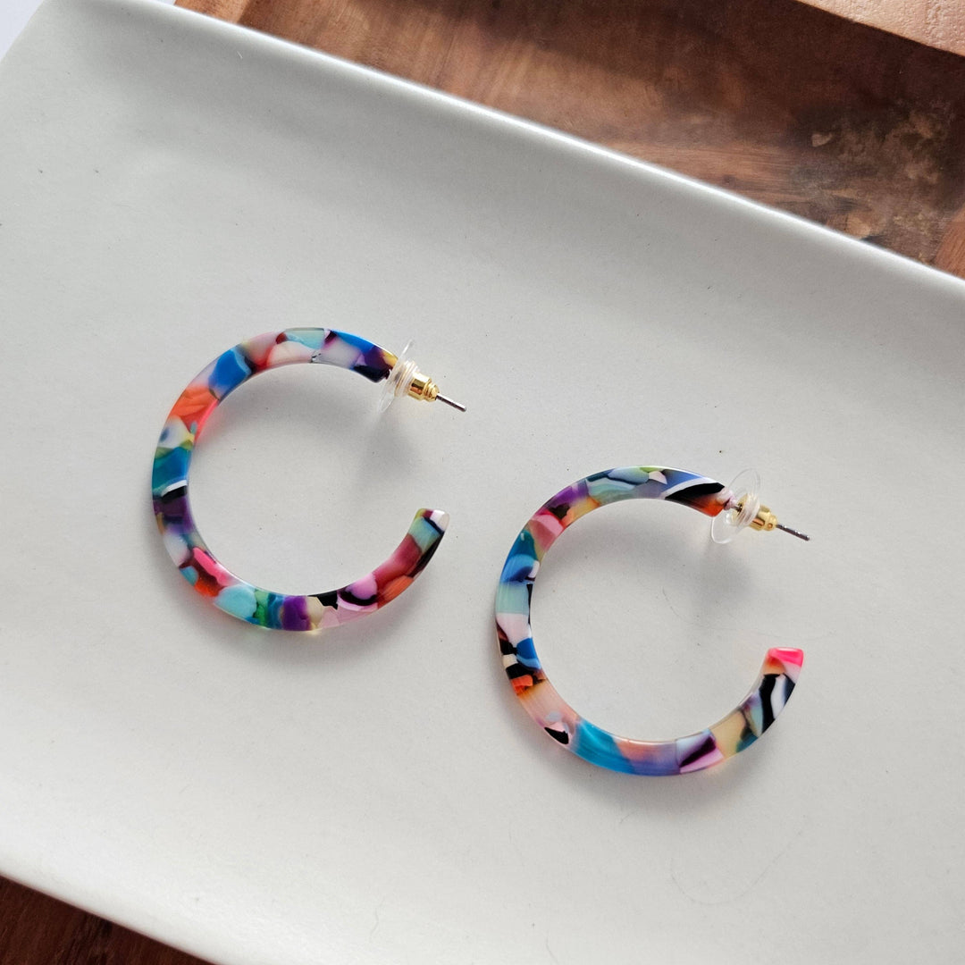 Camy Hoops - Fiesta // Earrings, Jewelry, Gifts, Best Seller SS523