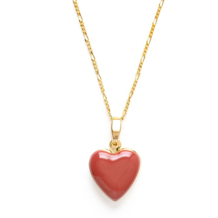 Large Enamel Heart Locket AM323