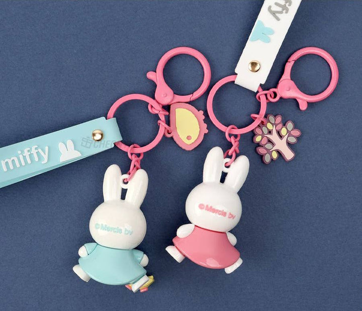 Miffy Figure Keyring &amp; Charm – Pastel &amp; Fruits Random