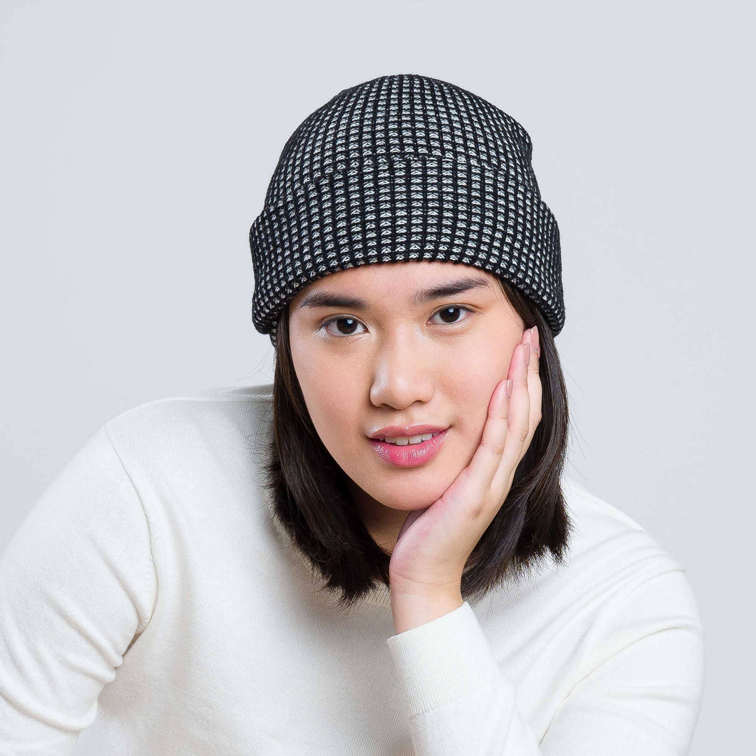 Simple Grid Knit Beanie VR826