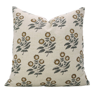 Stylish Block Print Linen Blend Cushion Cover - Neha FB06