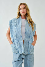 Load image into Gallery viewer, AA2816 MARIANA OVERSIZED QUILTED DENIM VEST