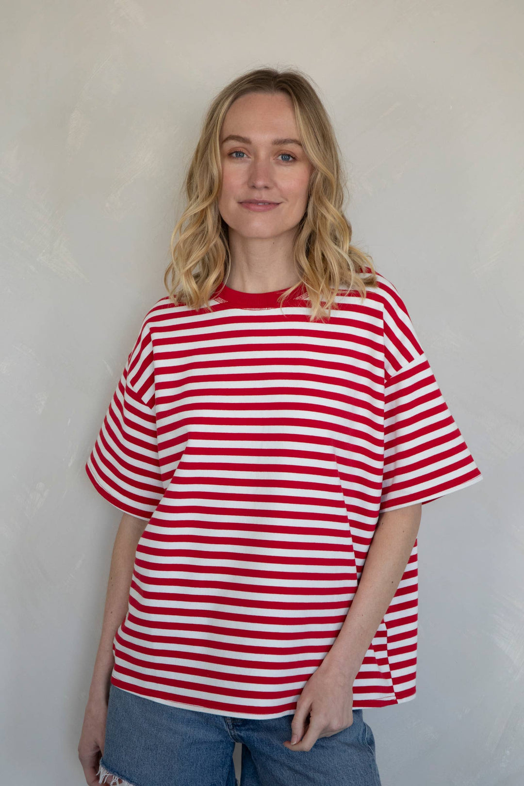Cassandra Striped Tee TBS45
