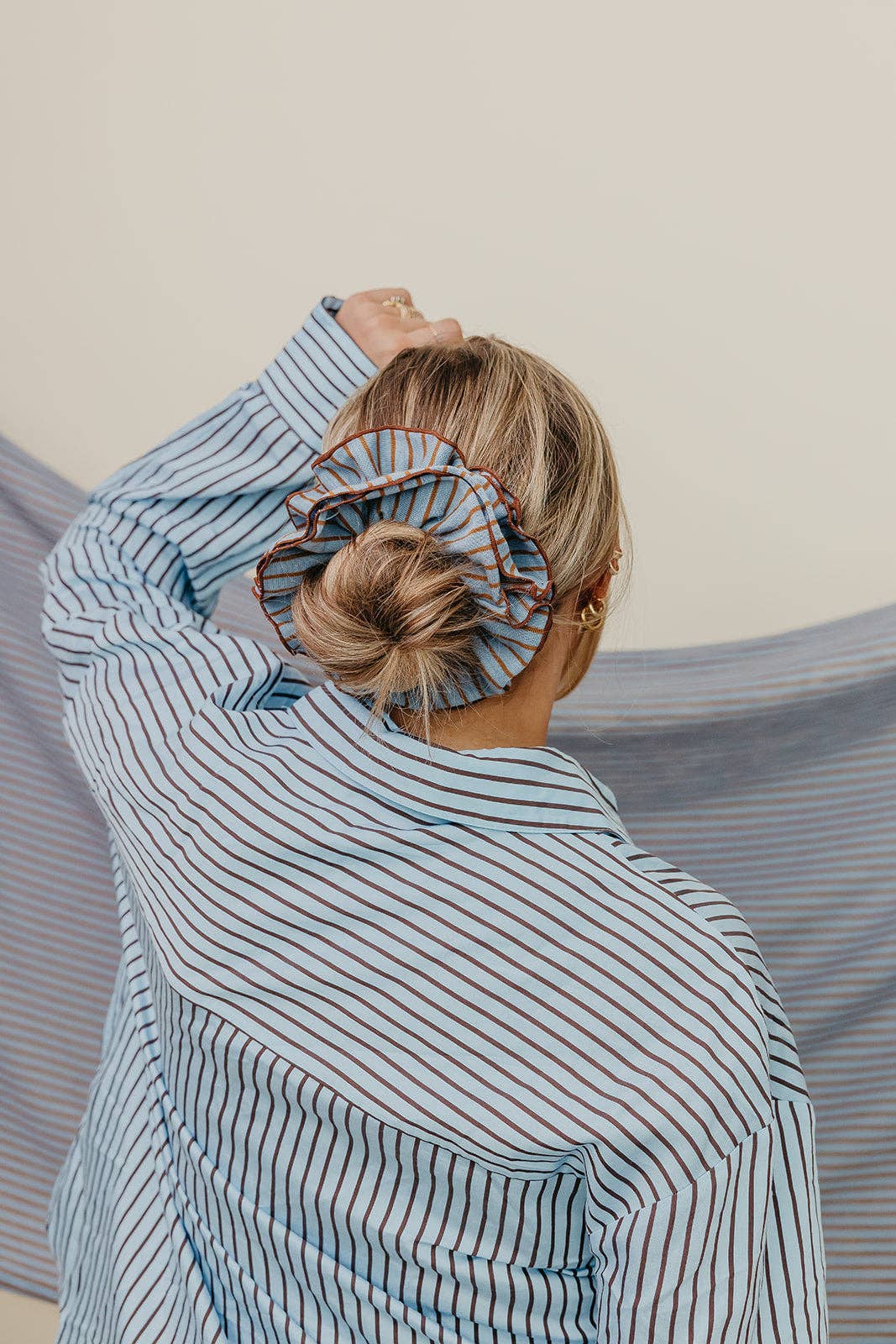 STRIPED CORSET SCRUNCHIE KX17