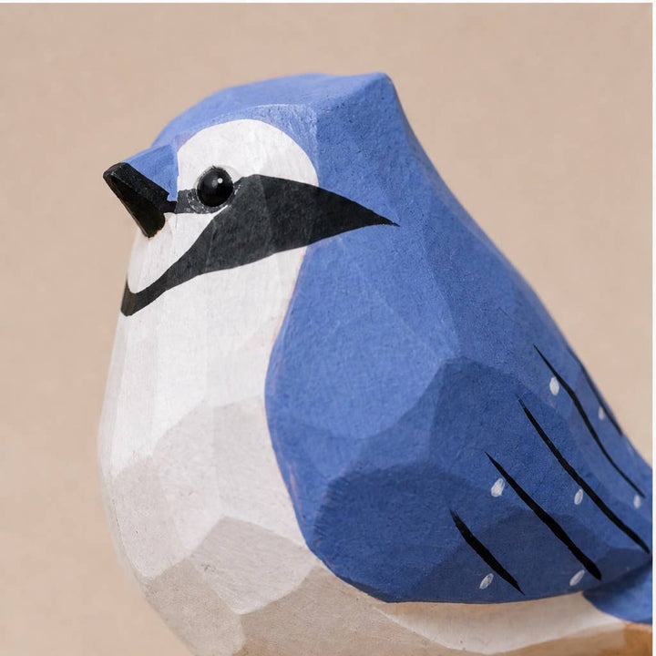 Artisan Hand-Carved Basswood Bird Figurine