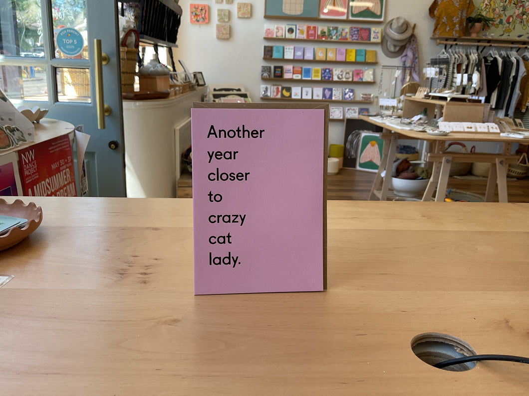 Another year closer to crazy cat lady