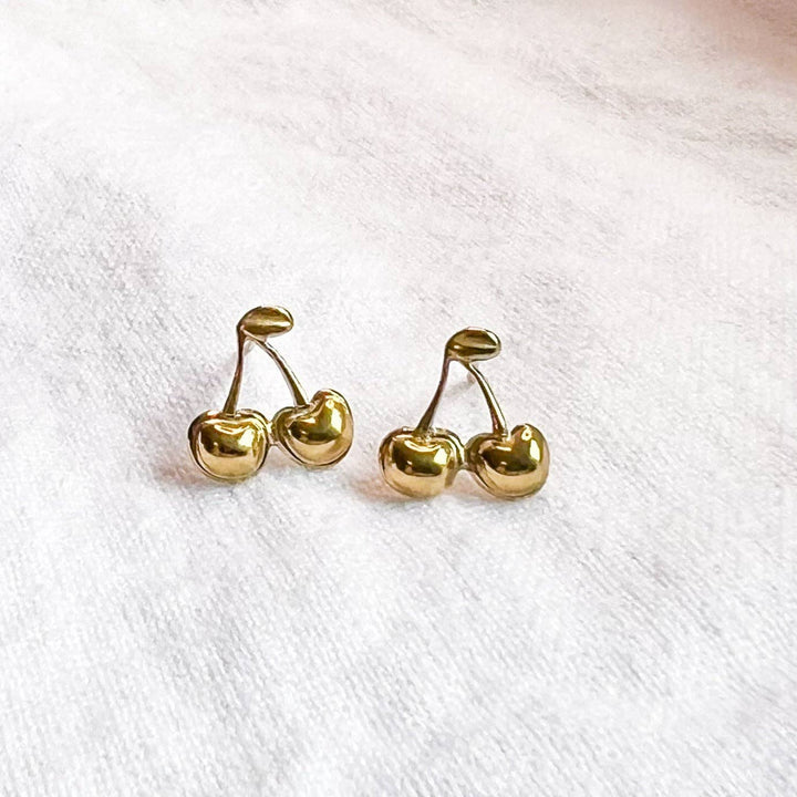 Gold Cherry Studs NC90