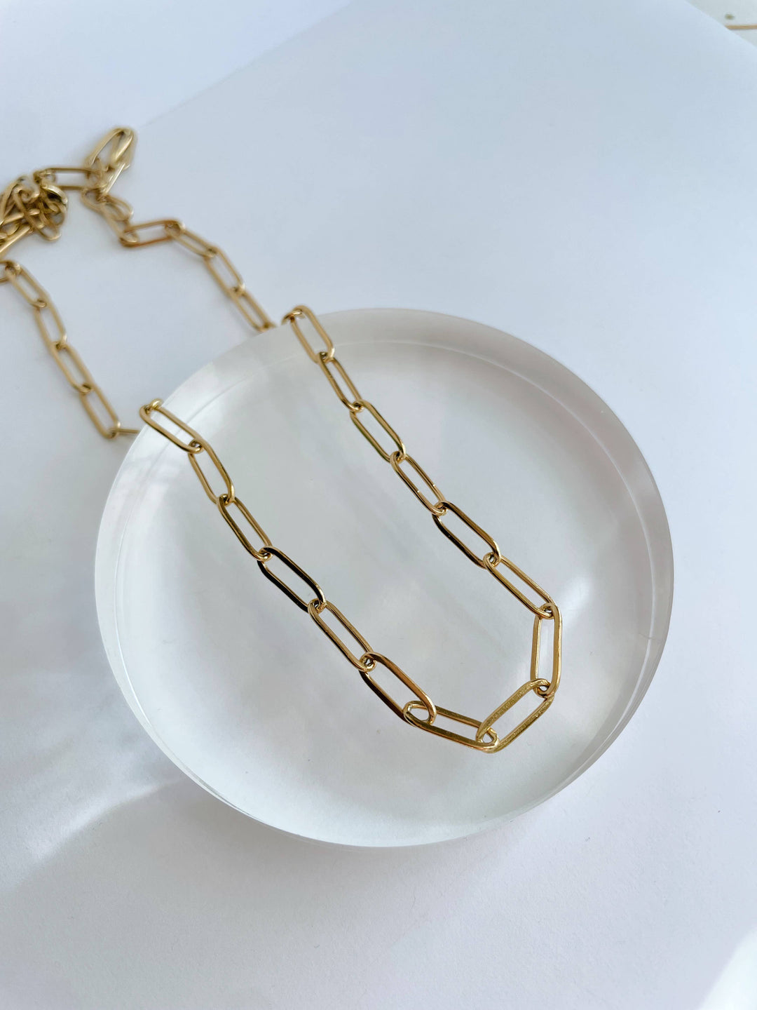 Paperclip Chunky Chain~ Gold Plated Stainless Steel GG01