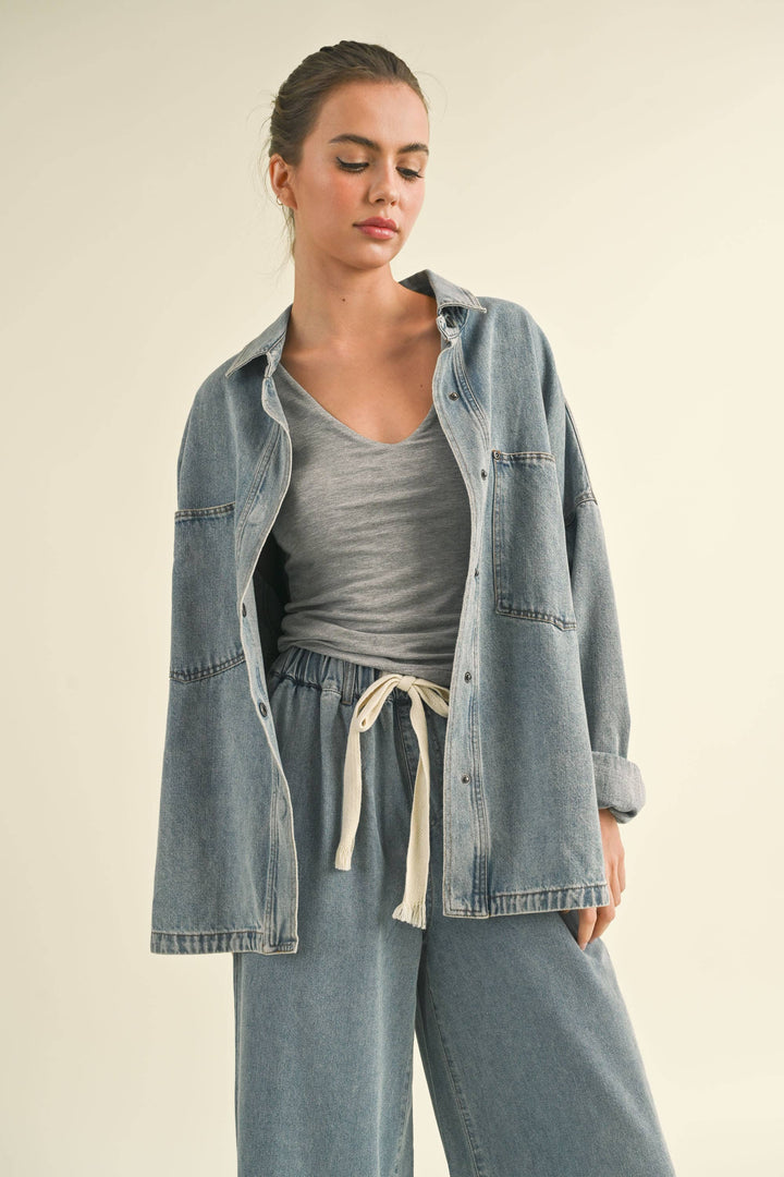 DENIM SHACKET J3037