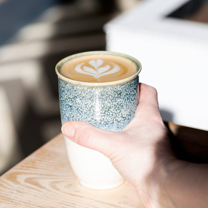 Glacier Ceramic Travel Cup 12oz | Coffee Shop Essentials NV45