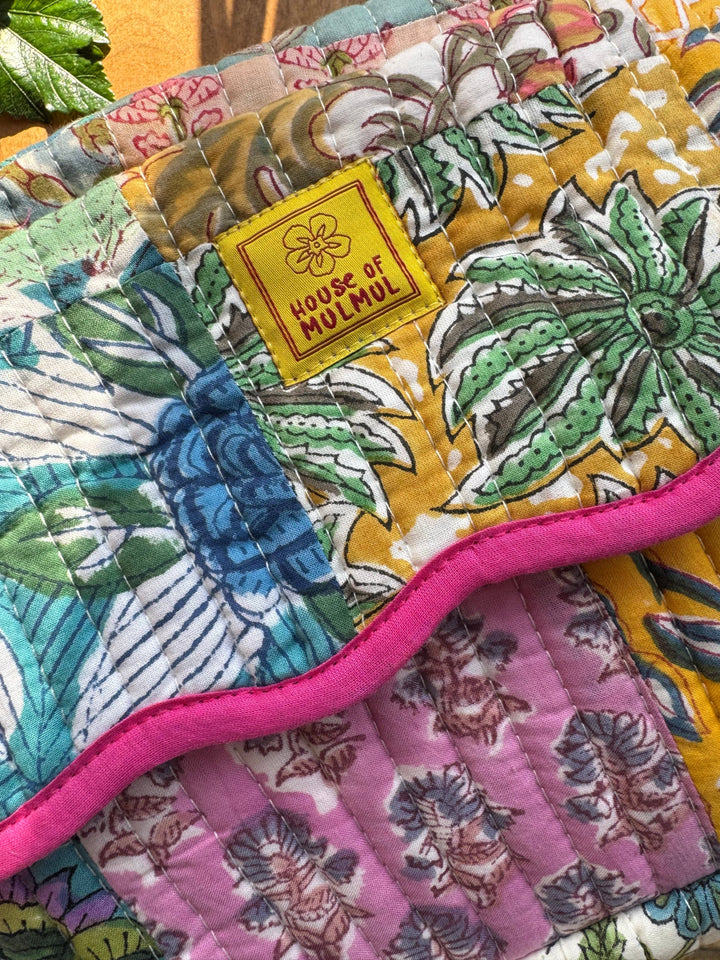 Block print Travel Makeup Bag - Eclectic Pathwork