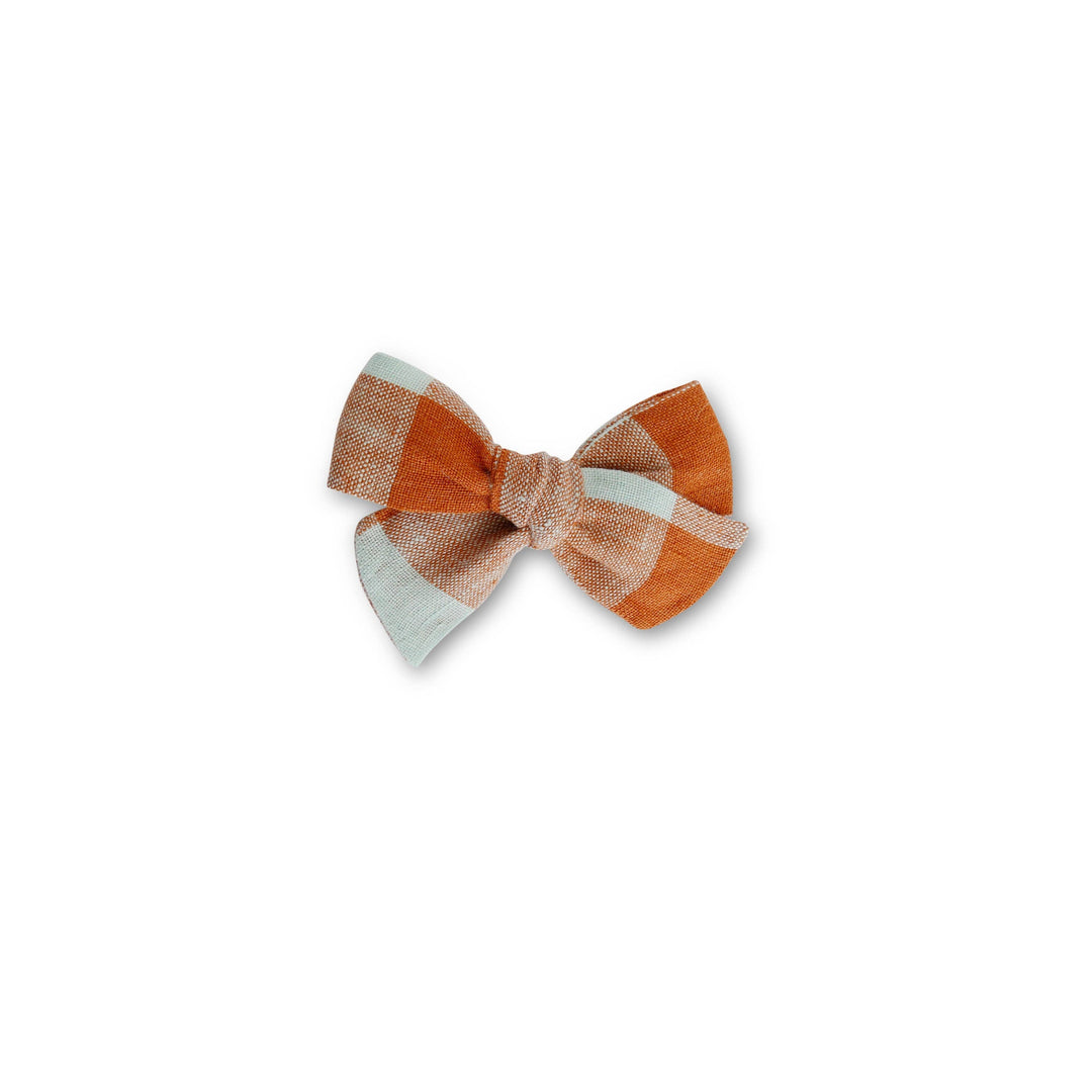 Cider Check  - Baby Mess Bow