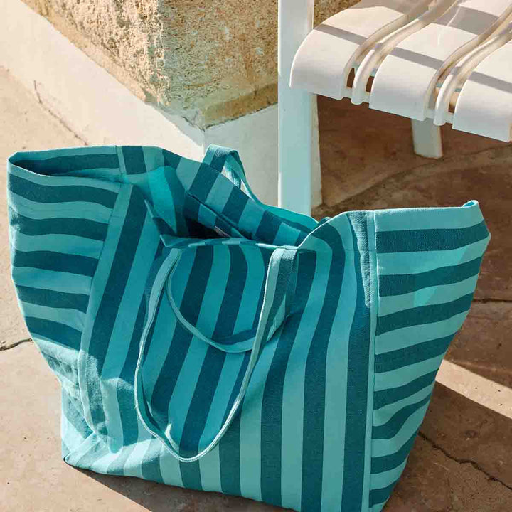 ELISA TOTE BAG STRIPES CAPRI / TAHITIAN