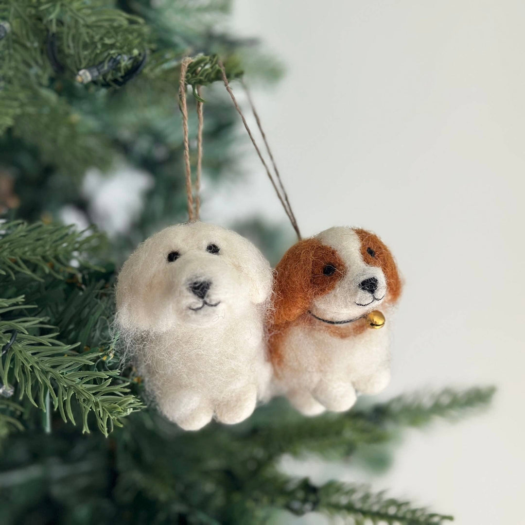 Felt Ornament - White Maltese Dog GN28