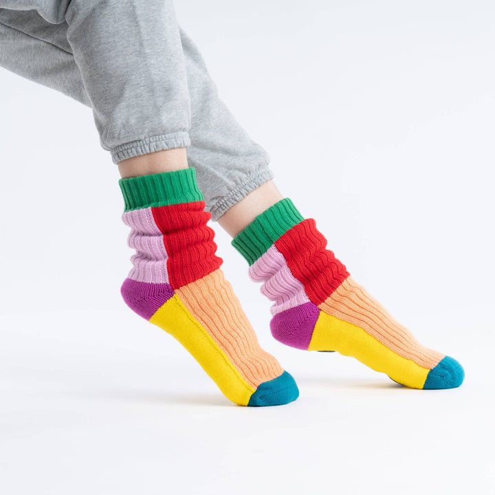 Kaleidoscope Knit House Socks VR534