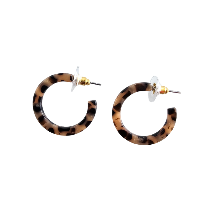 Cam Mini Hoops - Cheetah // Jewelry, Earrings, Fall SS981