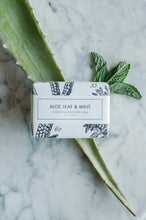 Load image into Gallery viewer, Aloe Leaf &amp; Mint Shea Butter Soap - Bath Bar