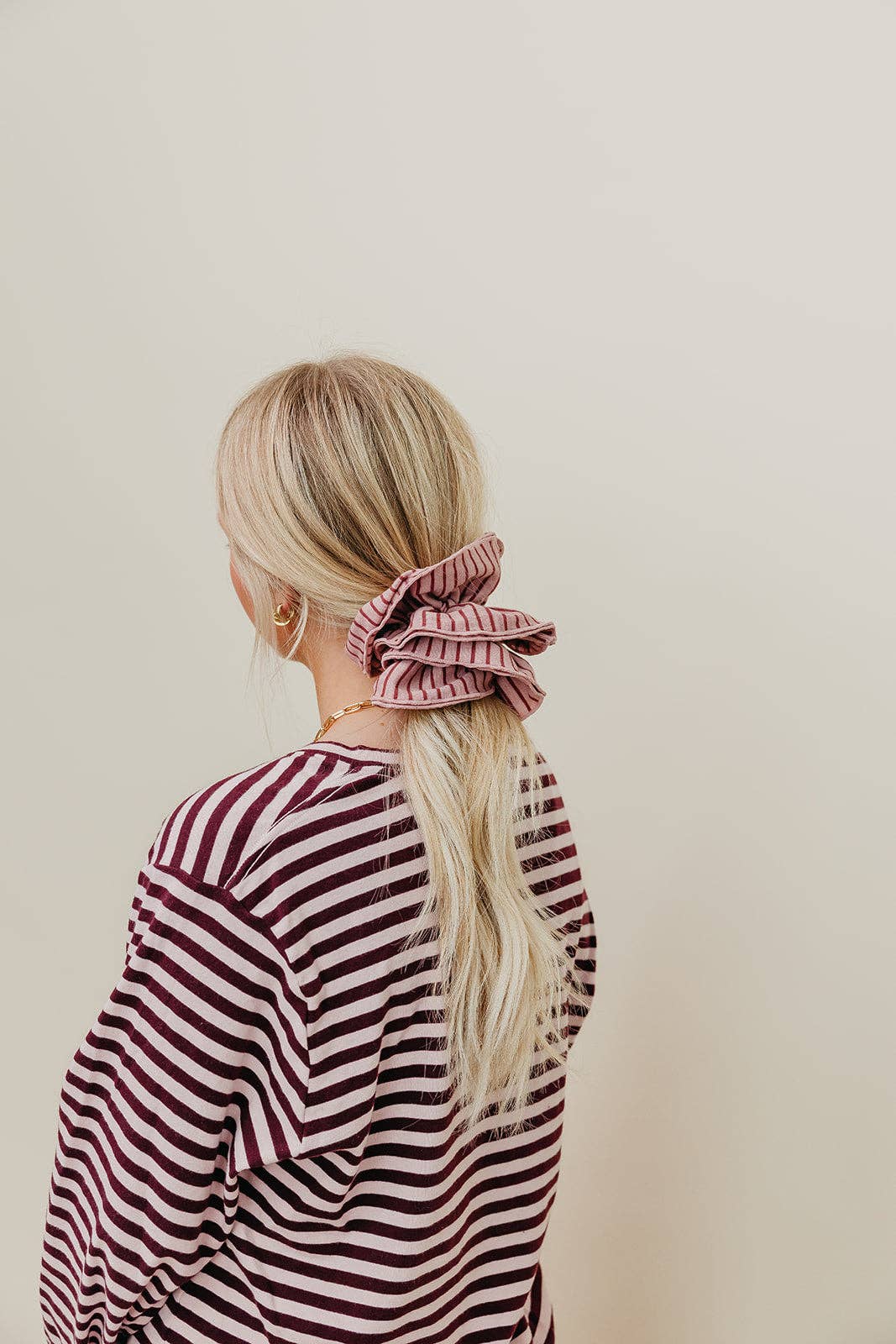 STRIPED CORSET SCRUNCHIE KX17