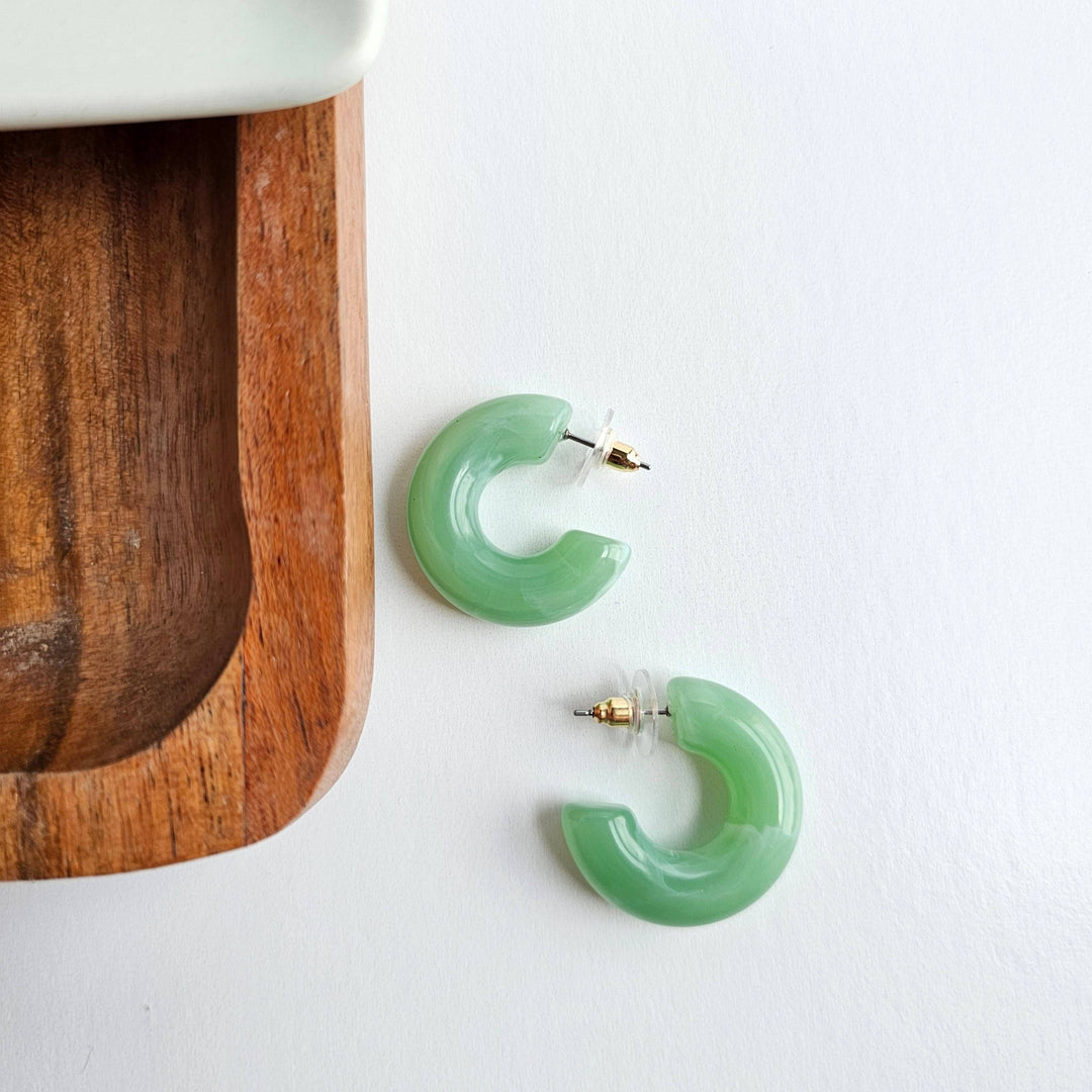 Chloe Hoops - Sage // Jewelry, Earrings, Fall SS231