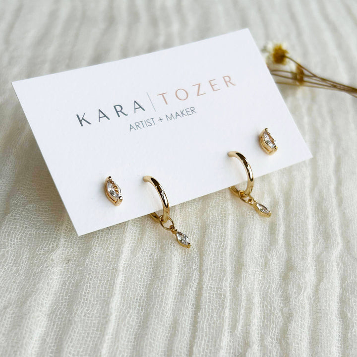 Marquise Hoop Stacking Set 