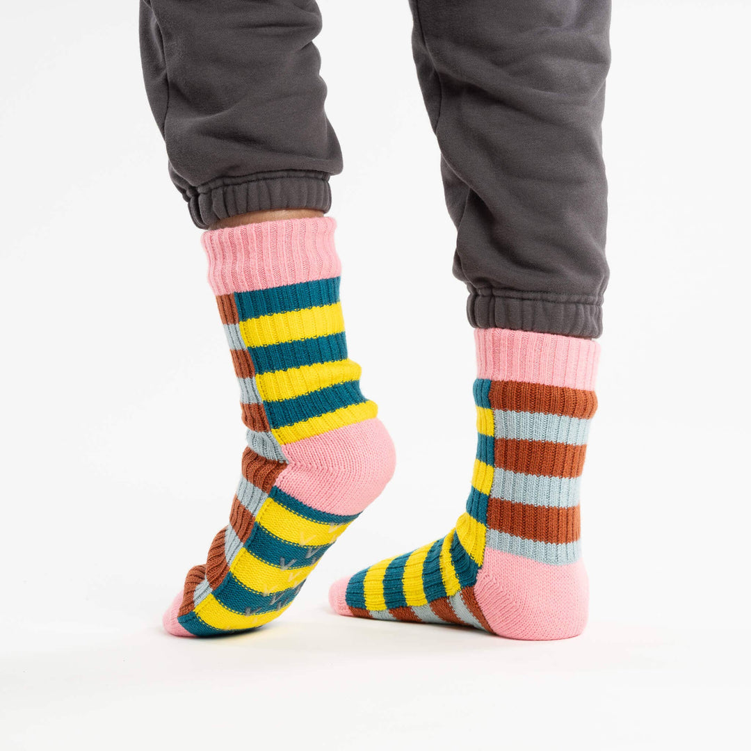 Super Stripe Knit House Socks
