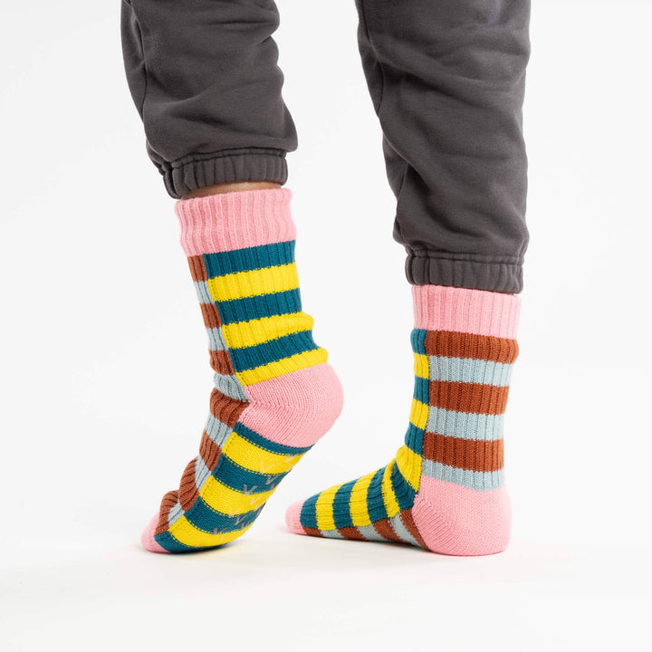 Super Stripe Knit House Socks